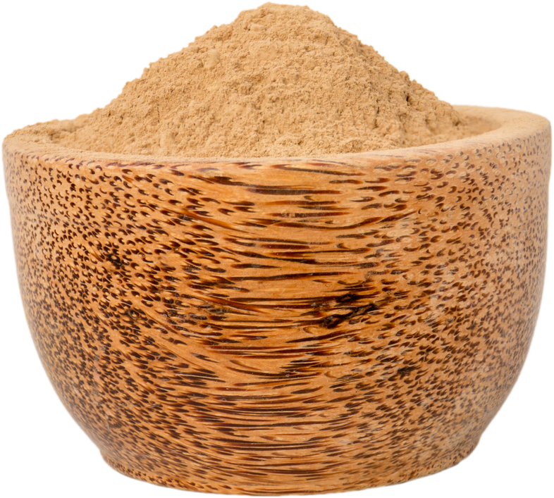 Amalaki emblica officinalis powder in the bowl isolated png
